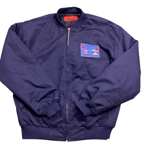 Vintage Peak Alaska Oil 80s/90s zip up jacket - Picture 1 of 7